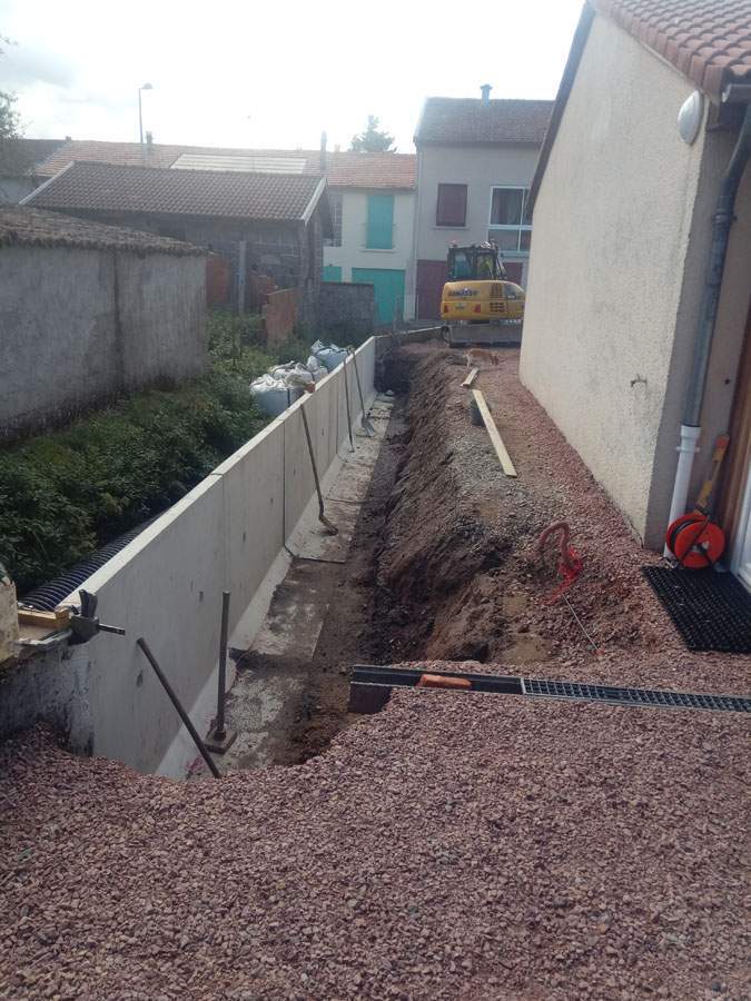 Pose de mur prefabrique